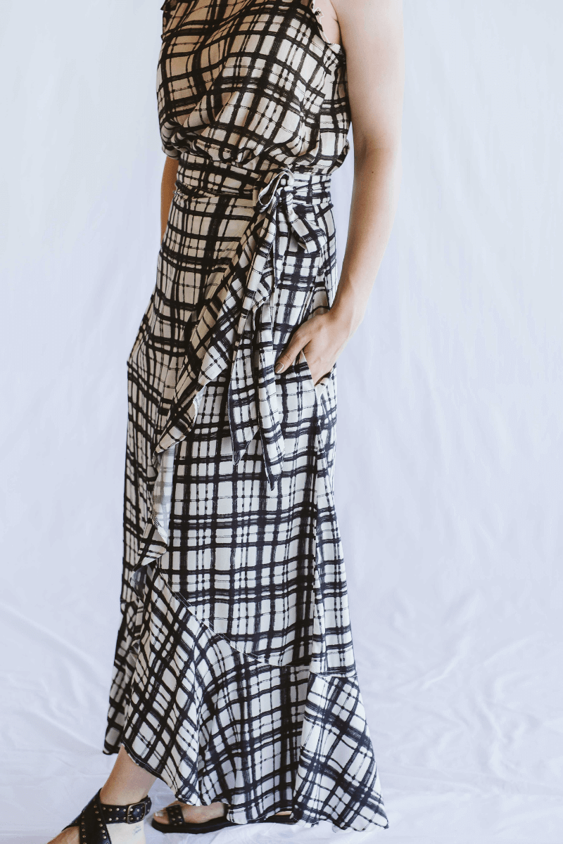 Vergara Wrap Skirt Tartan