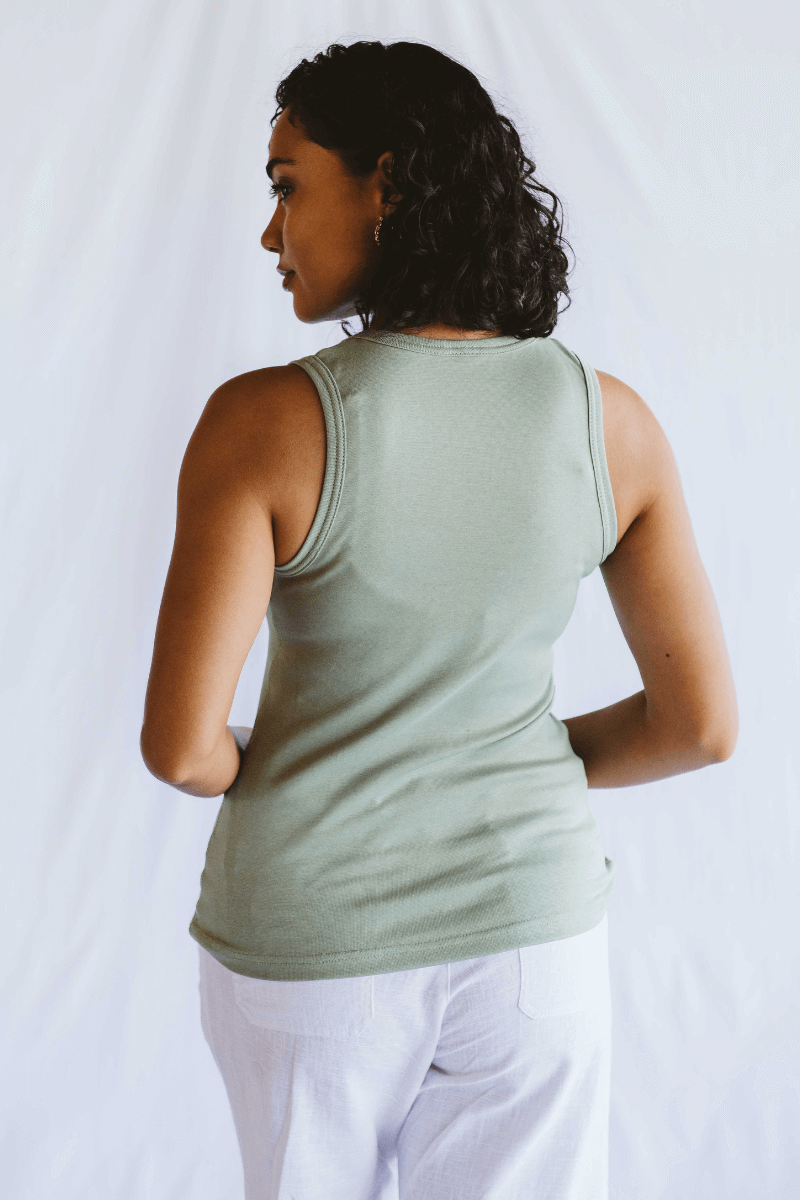 Vest Sage High Neck
