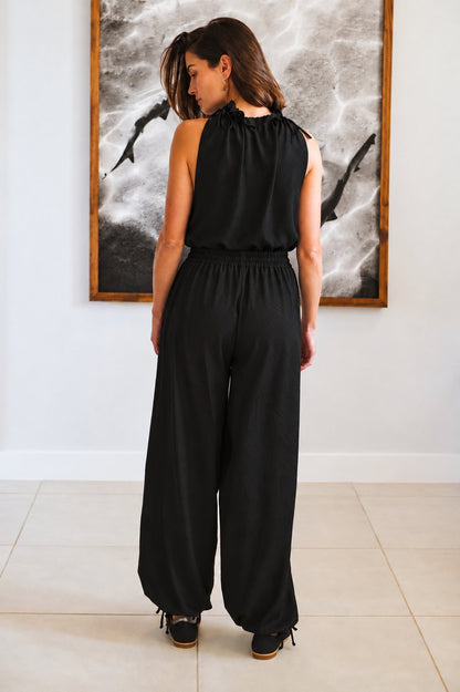 Bella Balloon Trouser in Black