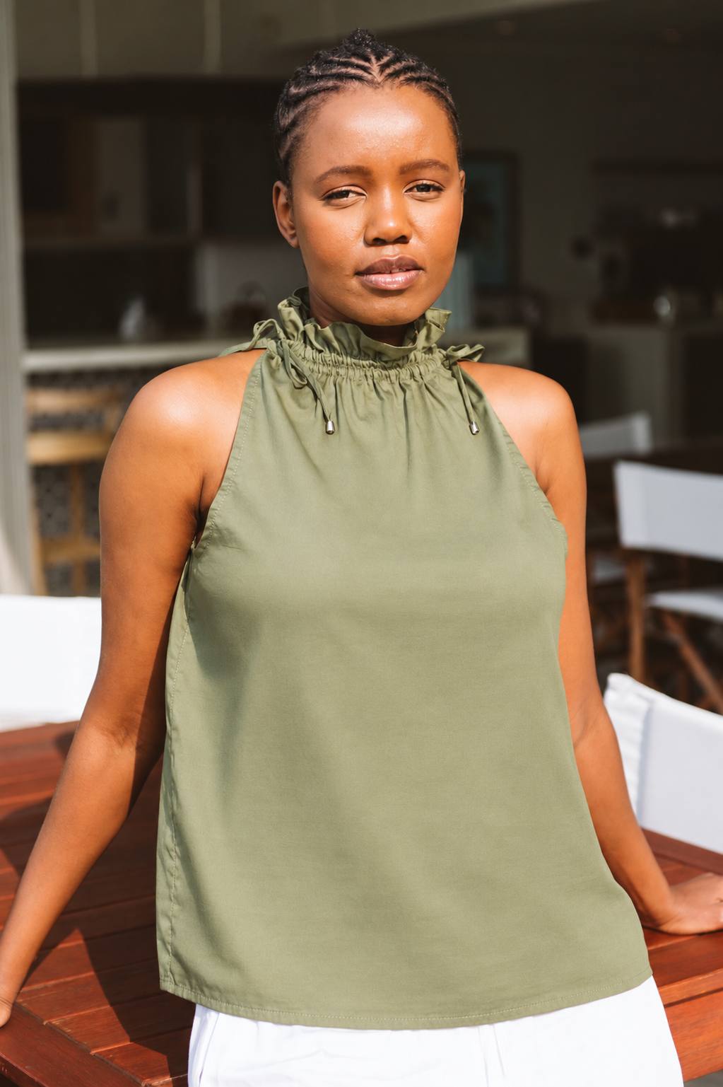 Bella Top in Olive