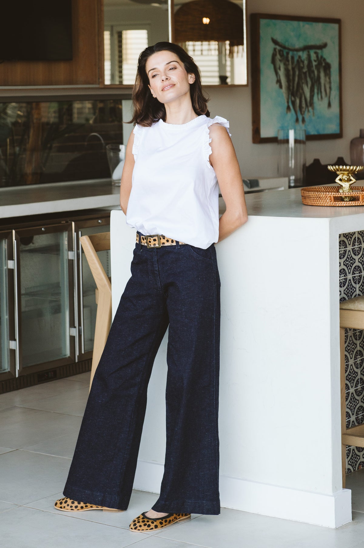 Enya Trouser in Denim