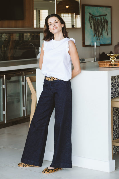 Enya Trouser in Denim