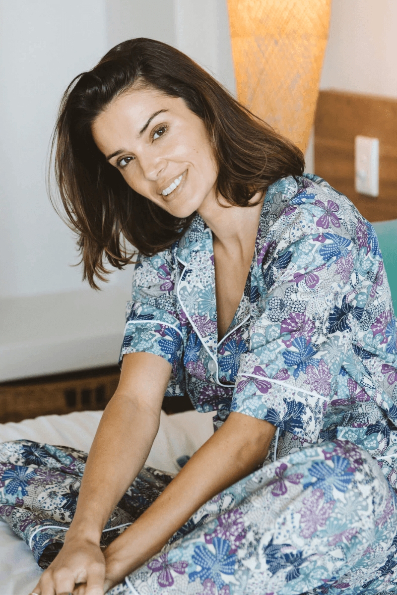 Everyday Seaflower PJ Set in Blue