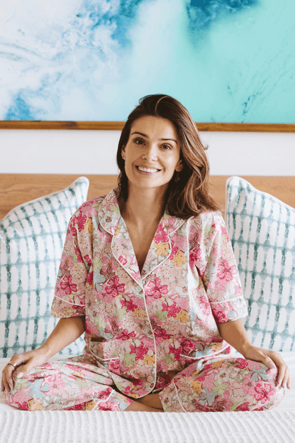 Everyday Seaflower PJ Set in Pink