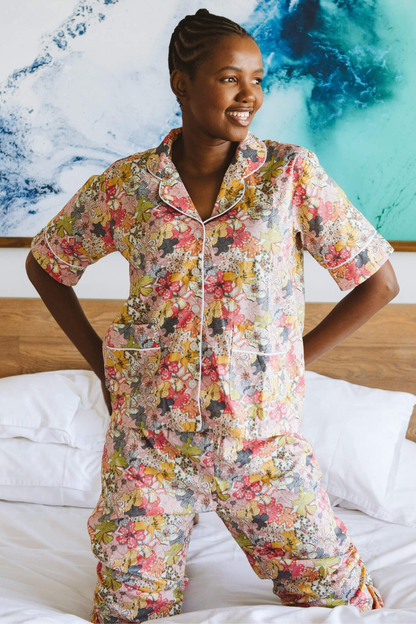 Everyday Seaflower PJ Set in Yellow