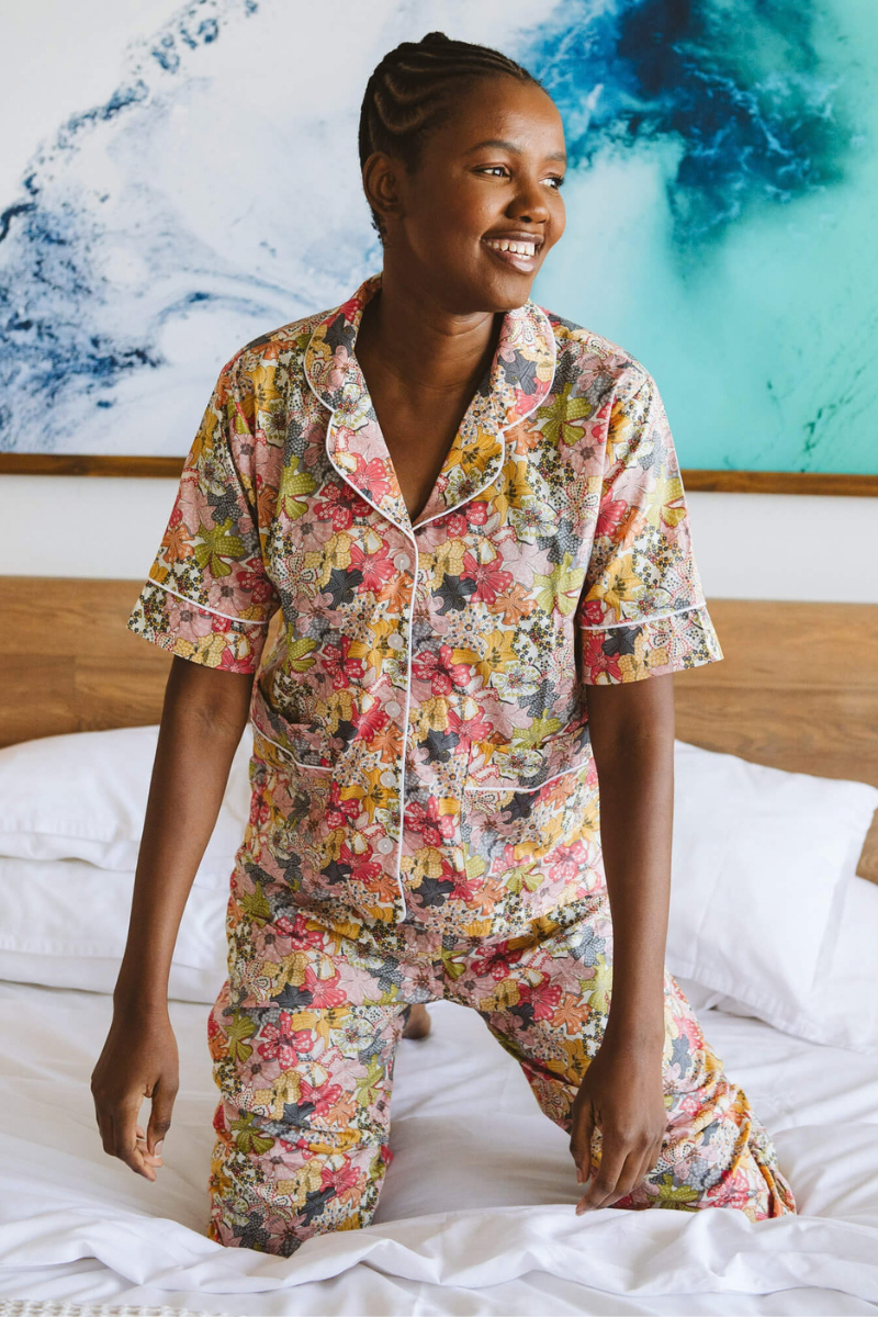 Everyday Seaflower PJ Set in Yellow