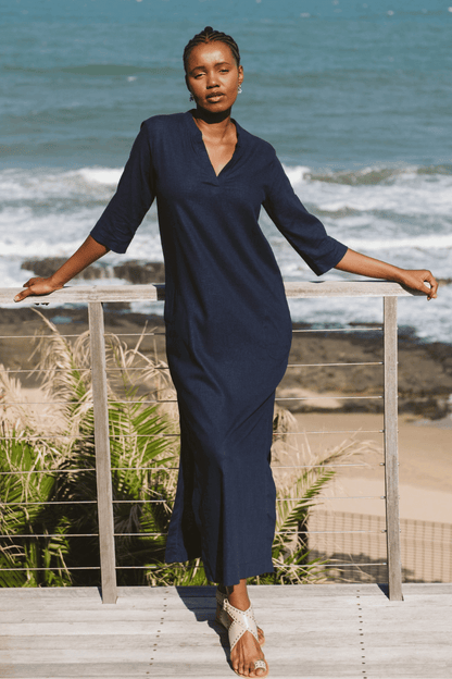 Faith Dress in Navy