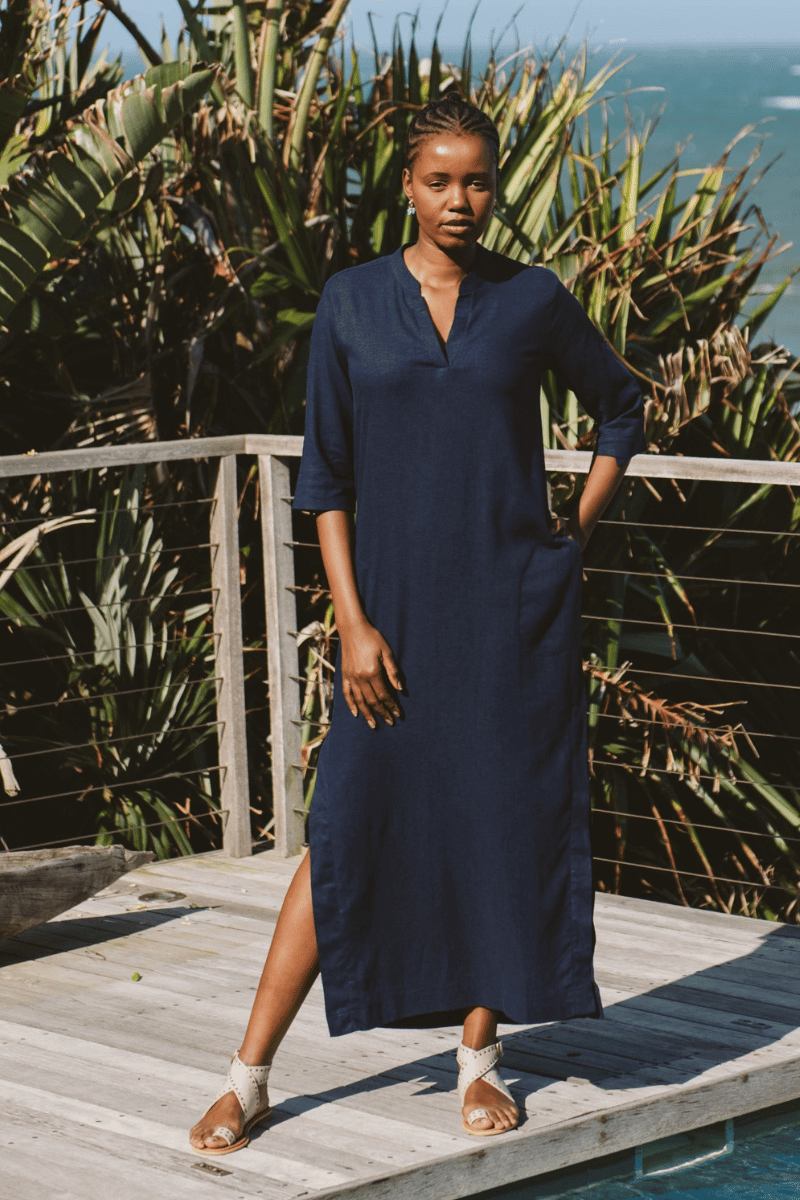 Faith Dress in Navy