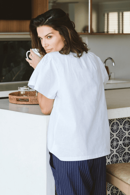 India Shirt Blue Stripe