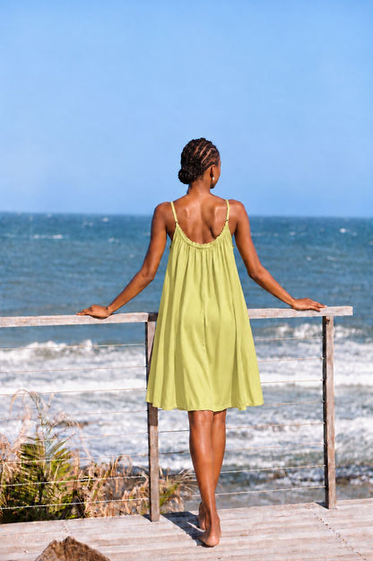 Poppy Nightie in Chartreuse