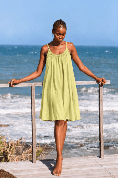 Poppy Nightie in Chartreuse