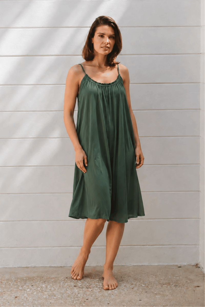 Poppy Nightie in Hunter's Green
