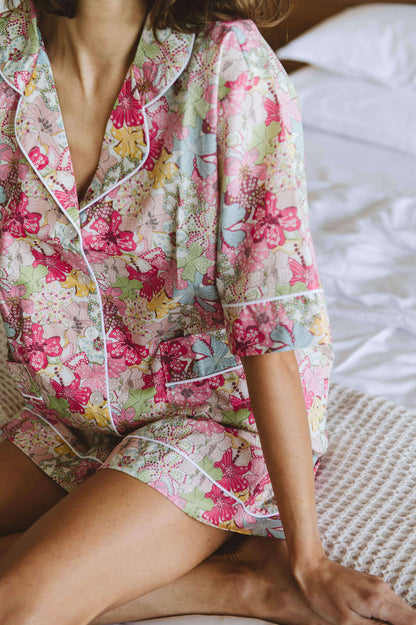 Short Seaflower PJ in Pink