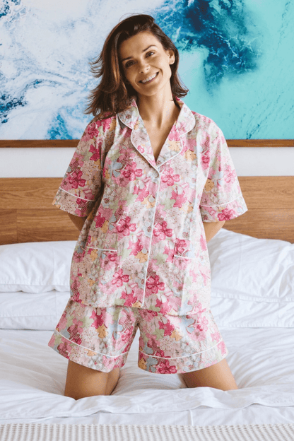 Short Seaflower PJ in Pink