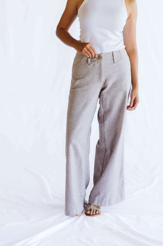 Enya Linen Trouser Taupe