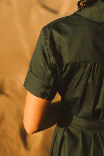 Gabbi Green Shirt Dress