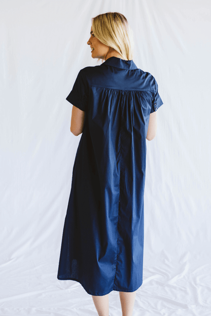 Gabbi Navy Shirt Dress