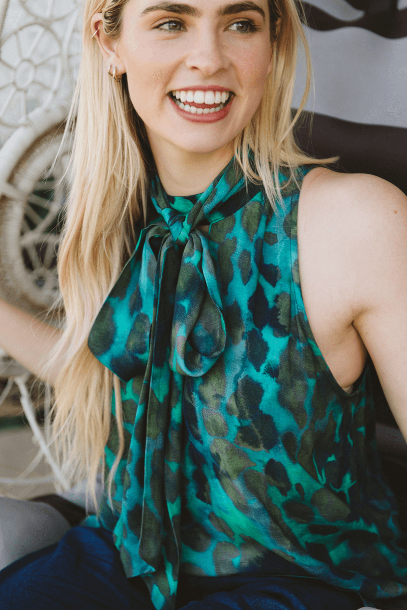 Karina Camo Halter Top