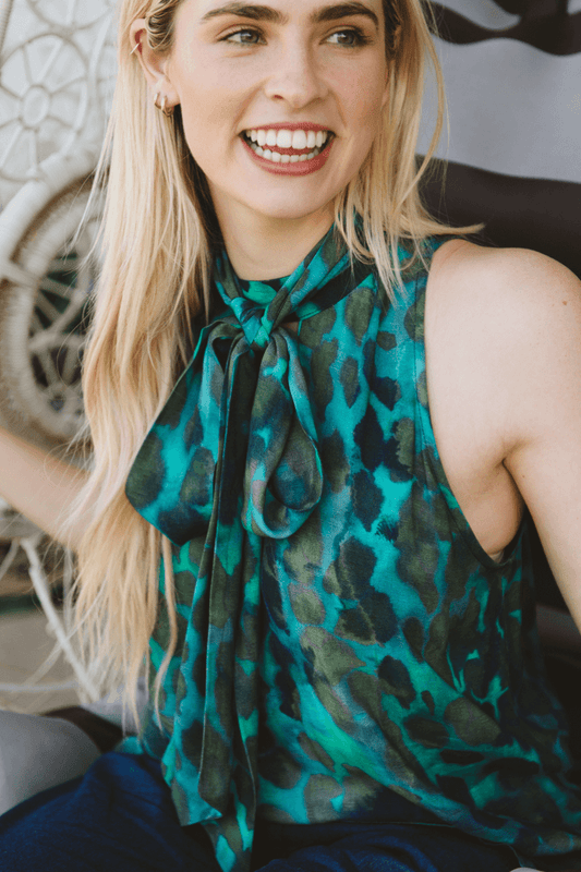 Karina Camo Halter Top