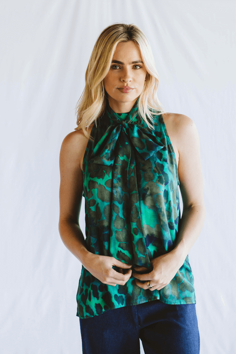 Karina Camo Halter Top