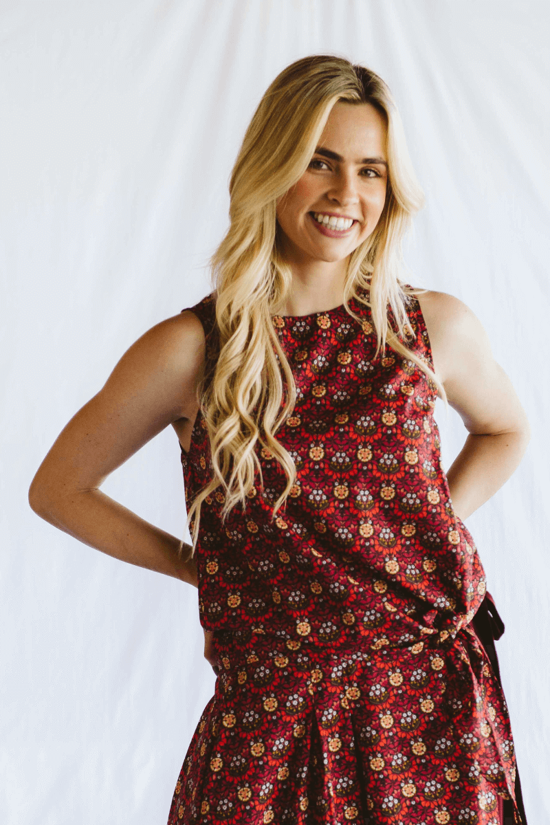 Libbi Shirt Orange Floral