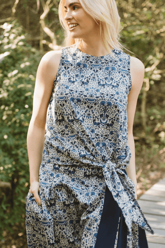 Libbi Shirt Navy Floral