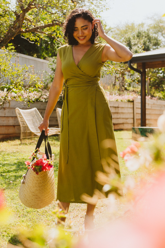Lila Reversible Wrap Dress