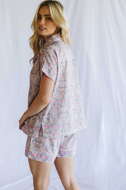 PJ Short Liberty Cotton Pink Floral