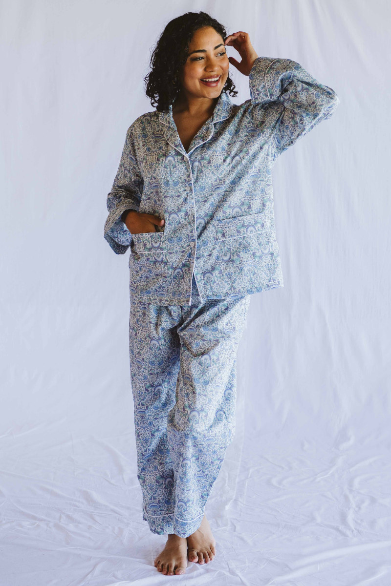 PJ Long Blue Floral