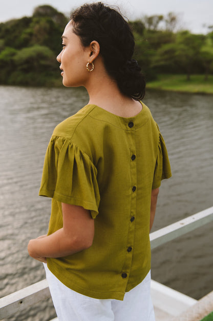 Ophelia Shirt Chartreuse