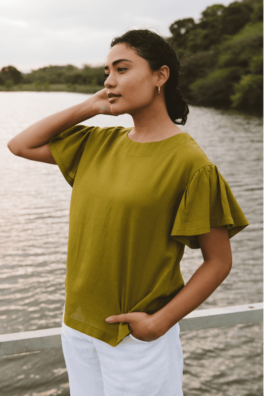 Ophelia Shirt Chartreuse