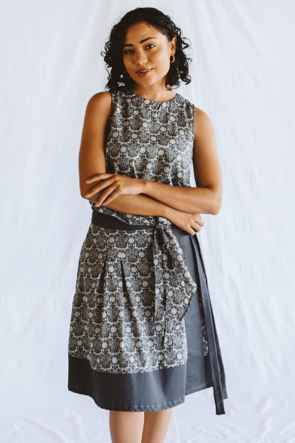 Emily Short Wrap Skirt Grey