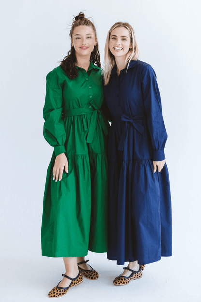 Selma Dress Amazon Green – Trinity Design Co