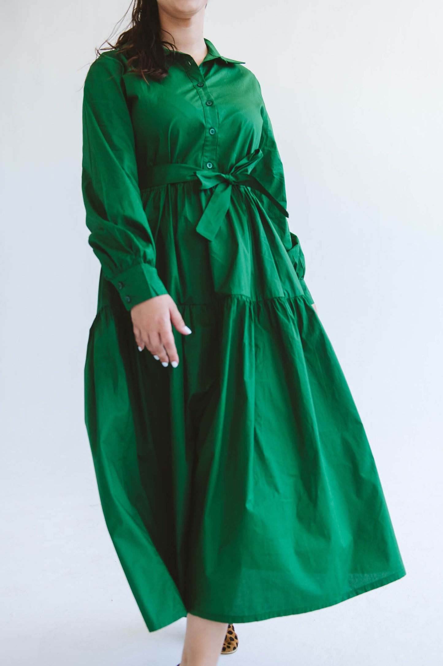 Selma Dress Amazon Green – Trinity Design Co