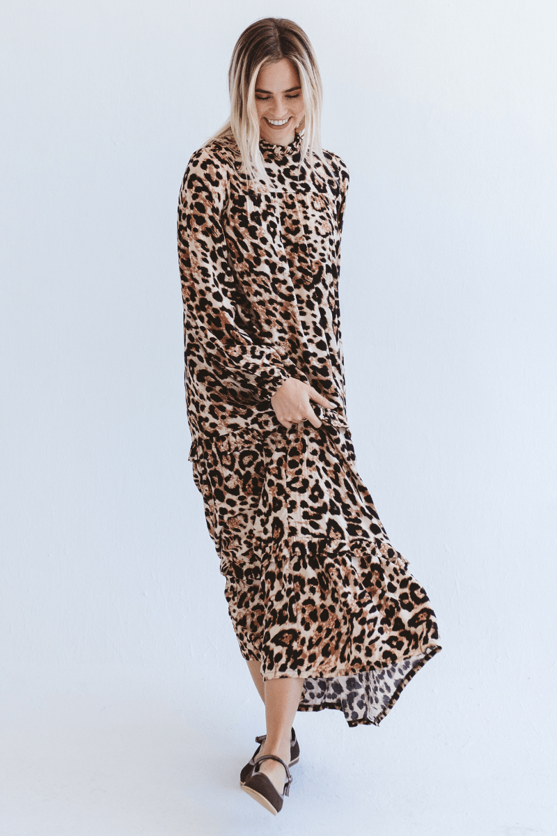 Valencia Leopard Print Dress
