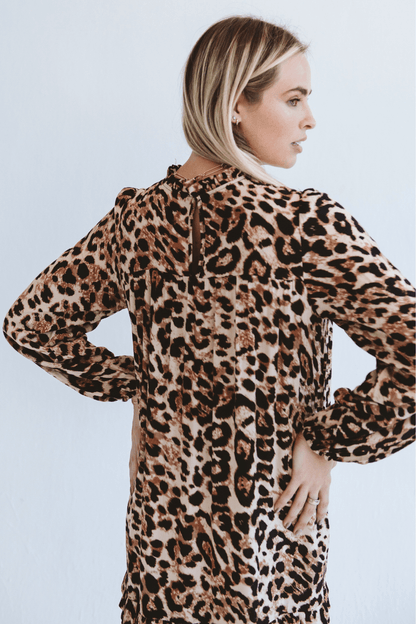 Valencia Leopard Print Dress