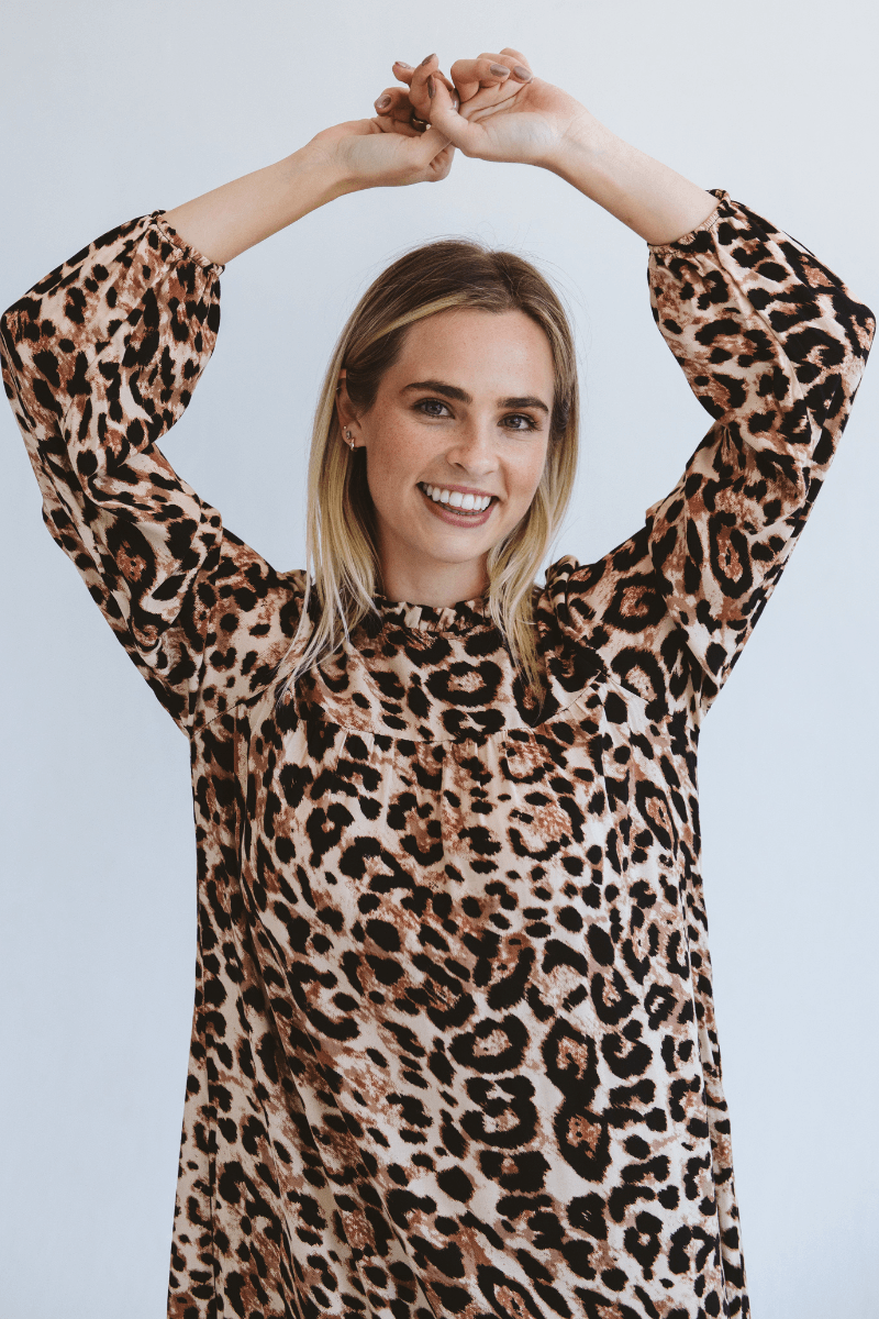 Valencia Leopard Print Dress