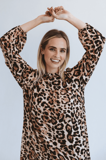 Valencia Leopard Print Dress