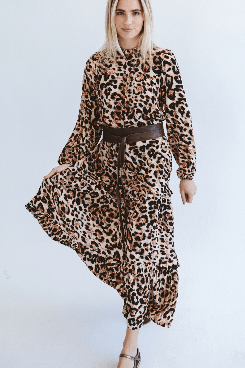 Valencia Leopard Print Dress