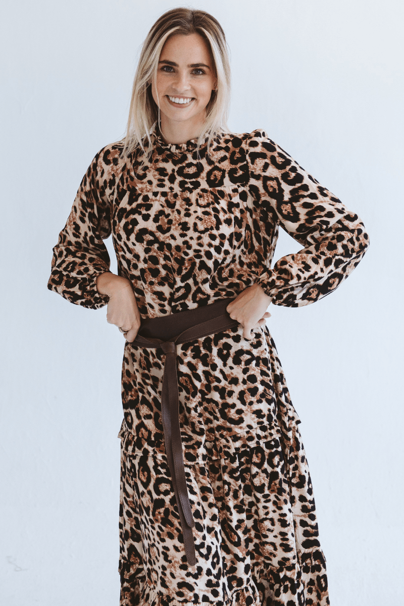 Valencia Leopard Print Dress