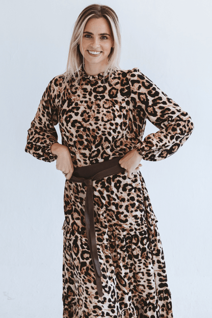 Valencia Leopard Print Dress