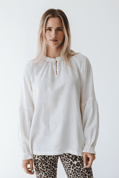 Denny Reversible Long Sleeve Shirt Milk