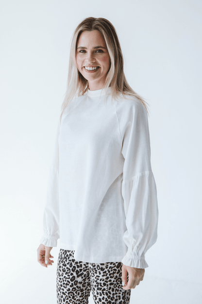 Denny Reversible Long Sleeve Shirt Milk