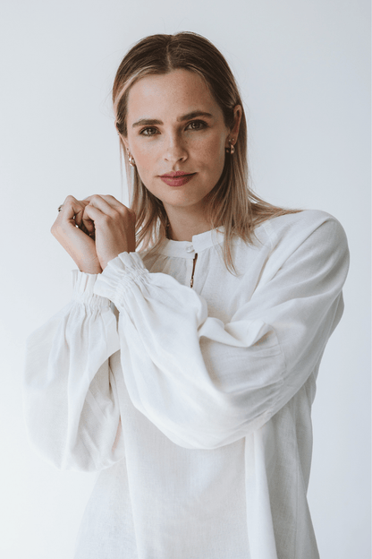 Denny Reversible Long Sleeve Shirt Milk