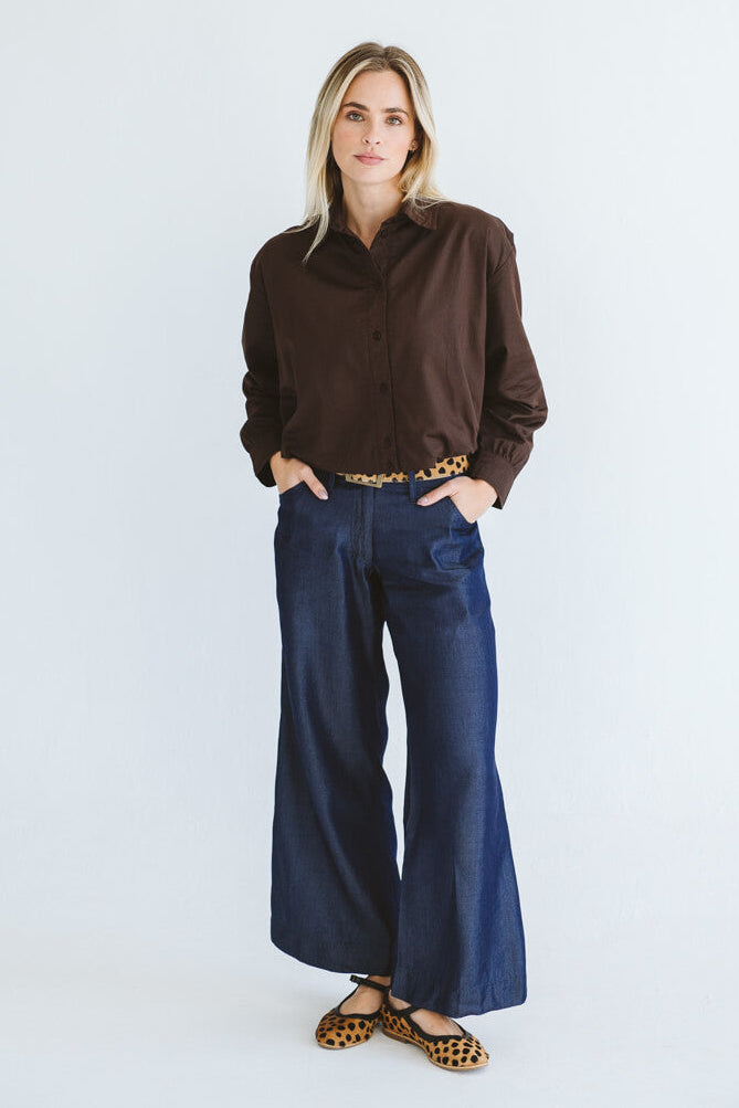 Enya Trouser in Denim
