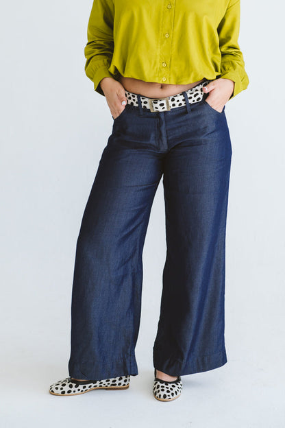Enya Trouser in Denim