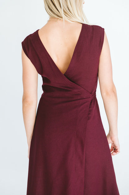 Lila Reversible Wrap Black Cherry