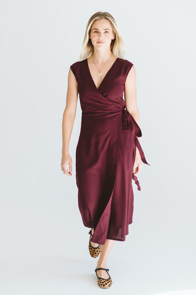 Lila Reversible Wrap Black Cherry
