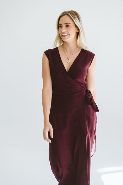Lila Reversible Wrap Black Cherry