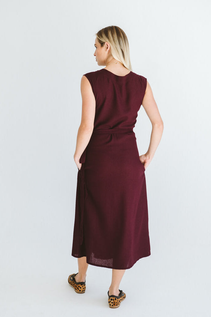 Lila Reversible Wrap Black Cherry